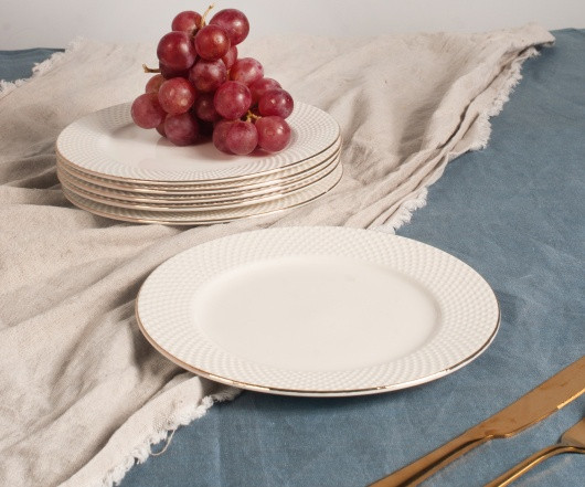 Изображение товара Тарелка столовая обеденная JEWEL Адель ПС0018-33Т (золото)