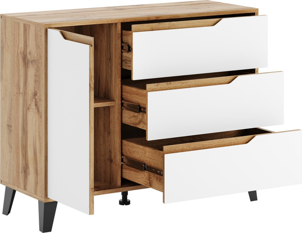 Изображение товара Тумба Eligard Eyva 1D3S (дуб вотан/белый)