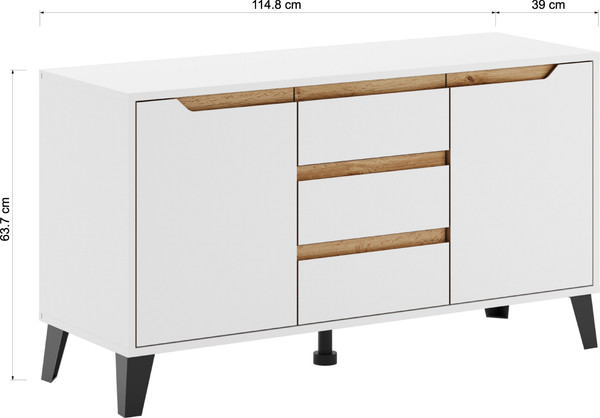 Изображение товара Тумба Eligard Eyva RTV 2D3S (белый)