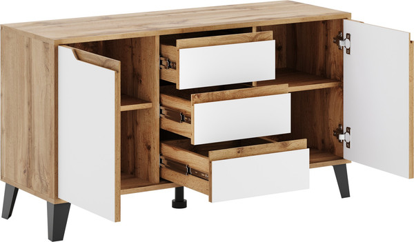 Изображение товара Тумба Eligard Eyva RTV 2D3S (дуб вотан/белый)