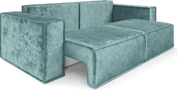 Изображение товара Диван Mebel-Ars Еврокнижка Эмби (велюр мятный Plush OWV-27)