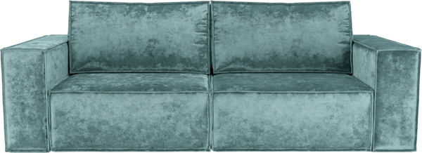 Изображение товара Диван Mebel-Ars Еврокнижка Эмби (велюр мятный Plush OWV-27)