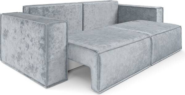 Изображение товара Диван Mebel-Ars Еврокнижка Эмби (велюр серый Plush OWV-11)