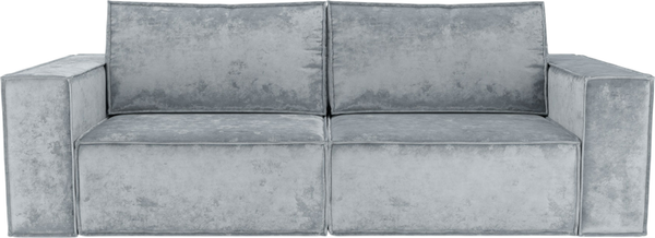 Изображение товара Диван Mebel-Ars Еврокнижка Эмби (велюр серый Plush OWV-11)