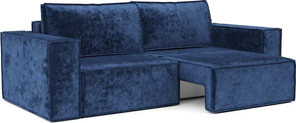 Изображение товара Диван Mebel-Ars Еврокнижка Эмби (велюр синий Plush OWV-21)