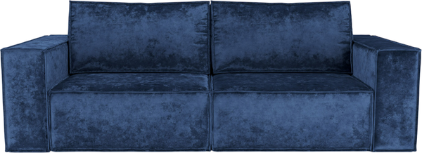 Изображение товара Диван Mebel-Ars Еврокнижка Эмби (велюр синий Plush OWV-21)