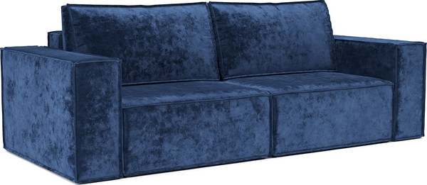 Изображение товара Диван Mebel-Ars Еврокнижка Эмби (велюр синий Plush OWV-21)
