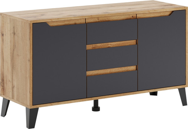 Изображение товара Тумба Eligard   Eyva RTV 2D3S  (дуб вотан/графит)