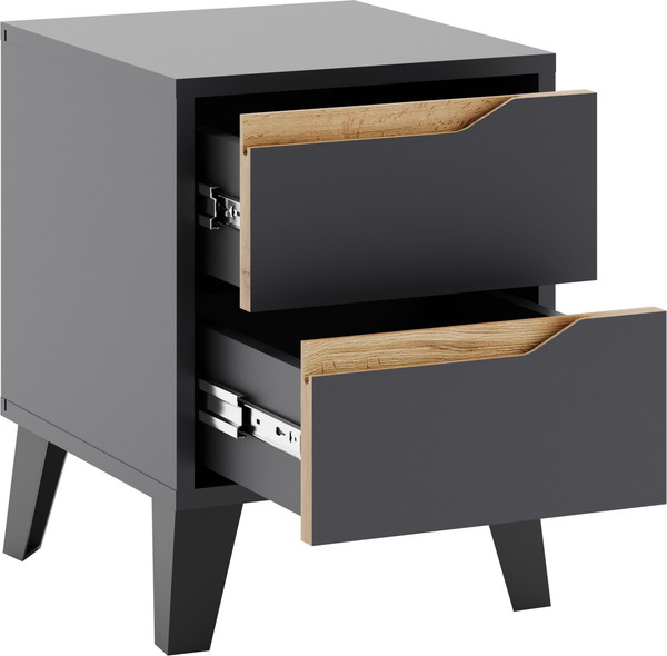 Изображение товара Прикроватная тумба Eligard Eyva 2S (графит)