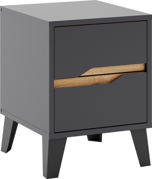 Изображение товара Прикроватная тумба Eligard Eyva 2S (графит)