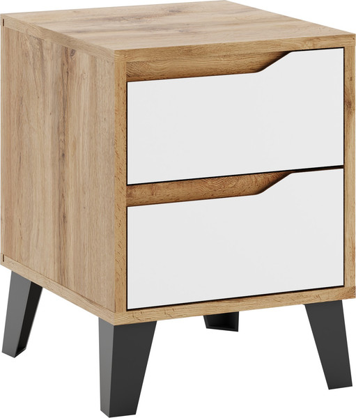 Изображение товара Прикроватная тумба Eligard Eyva 2S (дуб вотан/белый)