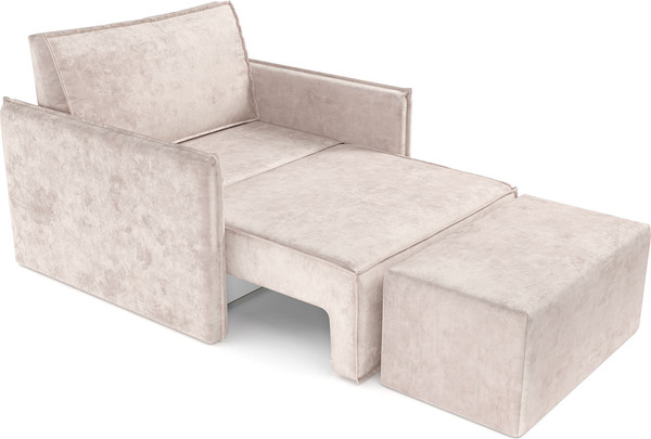 Изображение товара Кресло-кровать Mebel-Ars Хайтон (велюр бежевый Plush OWV-33)