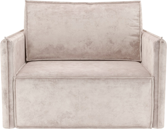 Изображение товара Кресло-кровать Mebel-Ars Хайтон (велюр бежевый Plush OWV-33)
