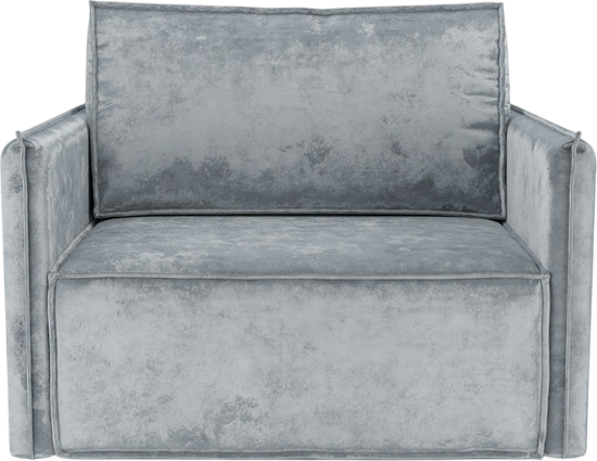 Изображение товара Кресло-кровать Mebel-Ars Хайтон (велюр серый Plush OWV-11)