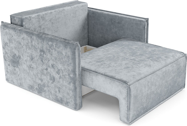 Изображение товара Кресло-кровать Mebel-Ars Хайтон (велюр серый Plush OWV-11)