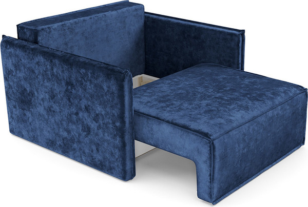 Изображение товара Кресло-кровать Mebel-Ars Хайтон (велюр синий Plush OWV-21)