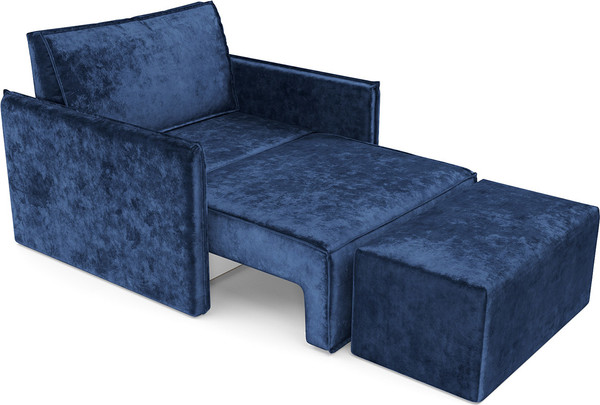 Изображение товара Кресло-кровать Mebel-Ars Хайтон (велюр синий Plush OWV-21)