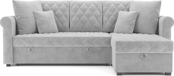 Изображение товара Диван угловой Mebel-Ars Берлин (Vivaldi светло-серый)
