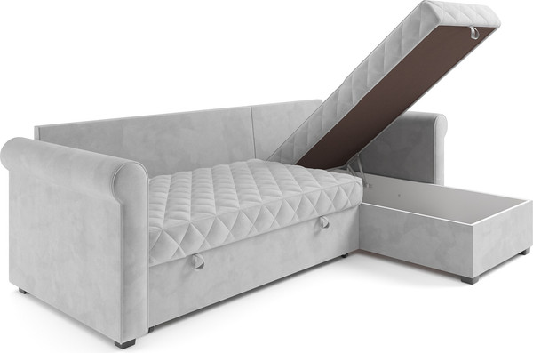 Изображение товара Диван угловой Mebel-Ars Берлин (Vivaldi светло-серый)