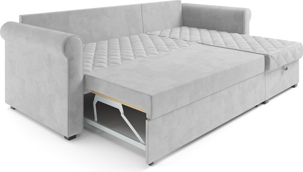 Изображение товара Диван угловой Mebel-Ars Берлин (Vivaldi светло-серый)