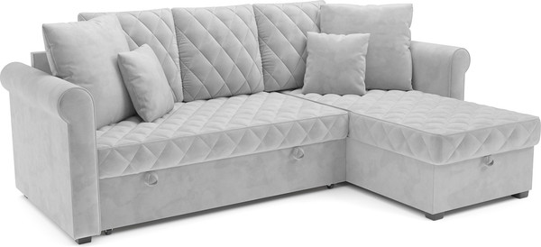 Изображение товара Диван угловой Mebel-Ars Берлин (Vivaldi светло-серый)