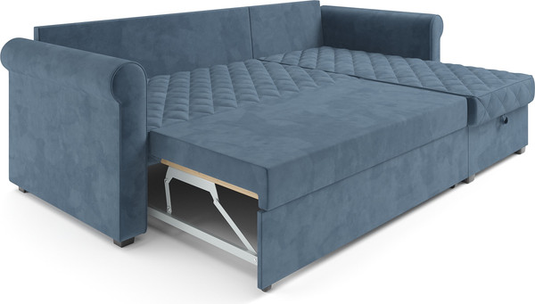 Изображение товара Диван угловой Mebel-Ars Берлин (Vivaldi синий)