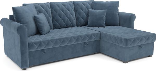 Изображение товара Диван угловой Mebel-Ars Берлин (Vivaldi синий)