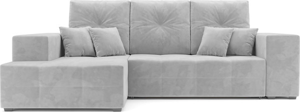 Изображение товара Диван угловой Mebel-Ars Монреаль левый (Vivaldi светло-серый)