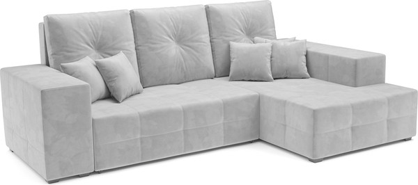 Изображение товара Диван угловой Mebel-Ars Монреаль правый (Vivaldi светло-серый)