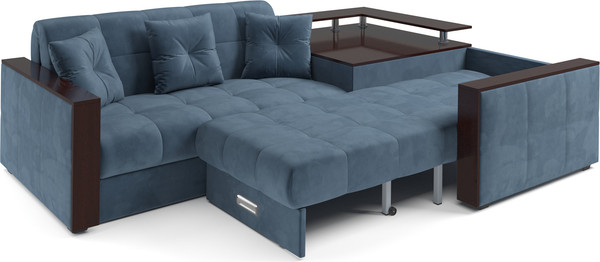 Изображение товара Диван угловой Mebel-Ars Прага НПБ (Vivaldi синий)