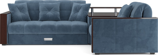 Изображение товара Диван угловой Mebel-Ars Прага НПБ (Vivaldi синий)