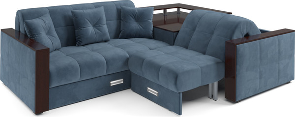 Изображение товара Диван угловой Mebel-Ars Прага НПБ (Vivaldi синий)