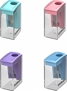 Изображение товара Точилка Erich Krause City Mini Pastel с контейнером / 61277 (в ассортименте)