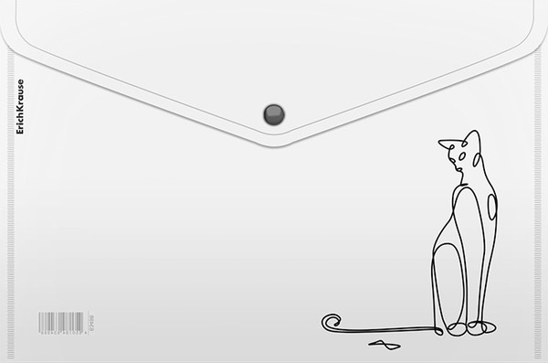 Изображение товара Папка-конверт Erich Krause Clear Animal / 63498