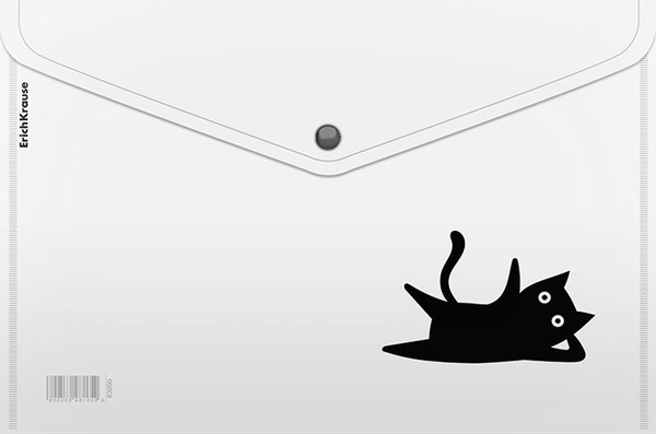 Изображение товара Папка-конверт Erich Krause Clear Cat / 63500