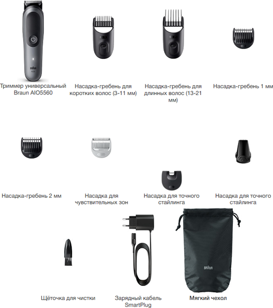 Изображение товара Триммер Braun AIO5560 5805