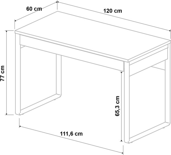 Изображение товара Письменный стол Involux Sale 212S001 (белый/металл черный)