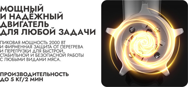 Изображение товара Мясорубка электрическая Garlyn MG-1500