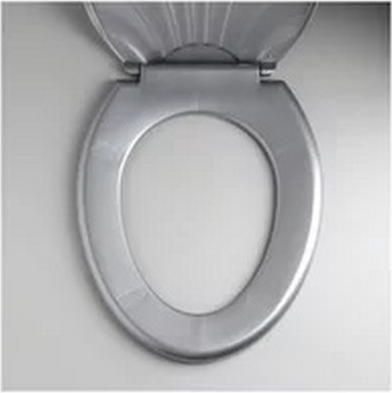 Изображение товара Сиденье для унитаза Русспласт Ракушка / РП-812сереб (серебристый перламутр)