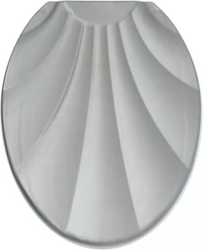 Изображение товара Сиденье для унитаза Русспласт Ракушка / РП-812сереб (серебристый перламутр)