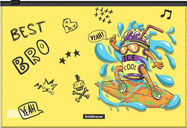 Изображение товара Папка-конверт Erich Krause Funny Monsters B5 / 54920 (в ассортименте)