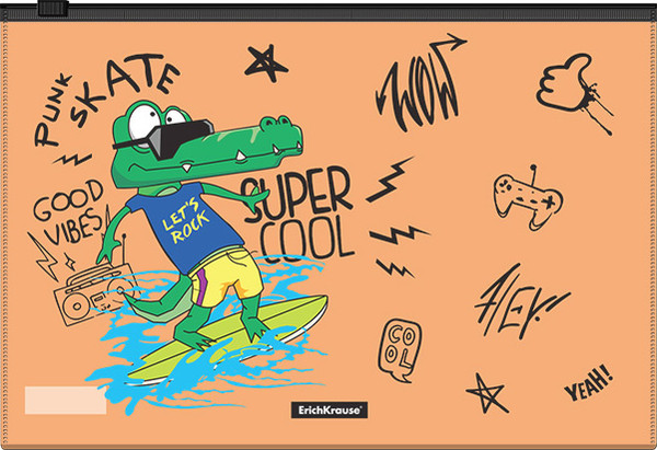 Изображение товара Папка-конверт Erich Krause Funny Monsters B5 / 54920 (в ассортименте)