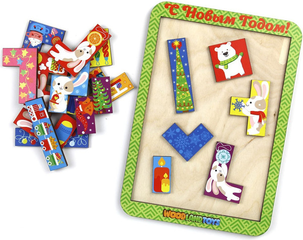 Изображение товара Развивающая игра WoodLand Toys С Новым Годом Тетрис / 9293864