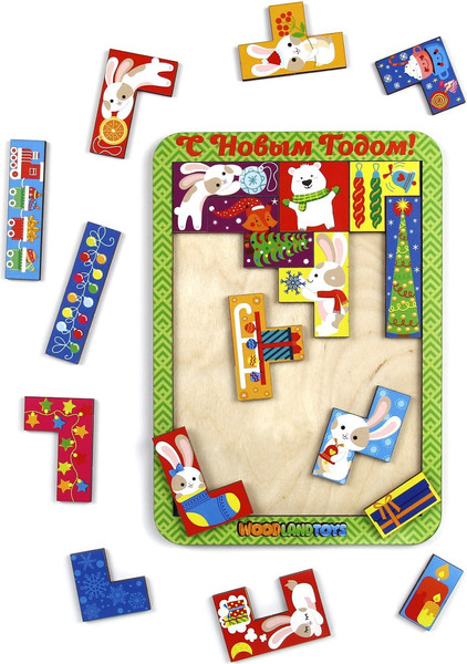 Изображение товара Развивающая игра WoodLand Toys С Новым Годом Тетрис / 9293864