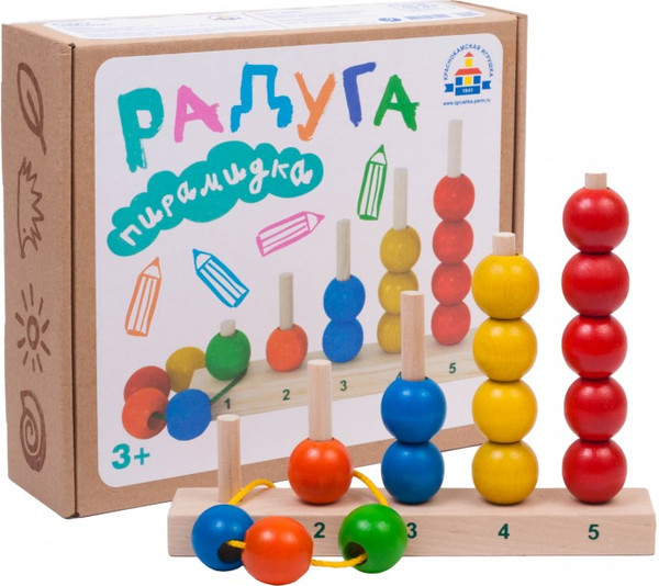 Изображение товара Сортер Краснокамская игрушка Пирамидка Радуга / 2555412