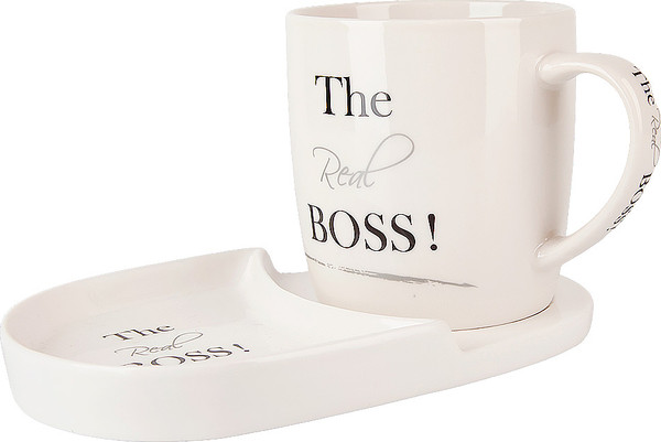Изображение товара Кружка с блюдцем Nouvelle The Real Boss / 0440013