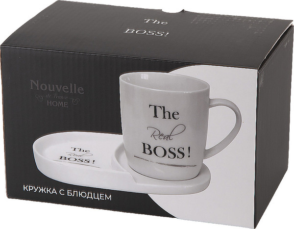 Изображение товара Кружка с блюдцем Nouvelle The Real Boss / 0440013