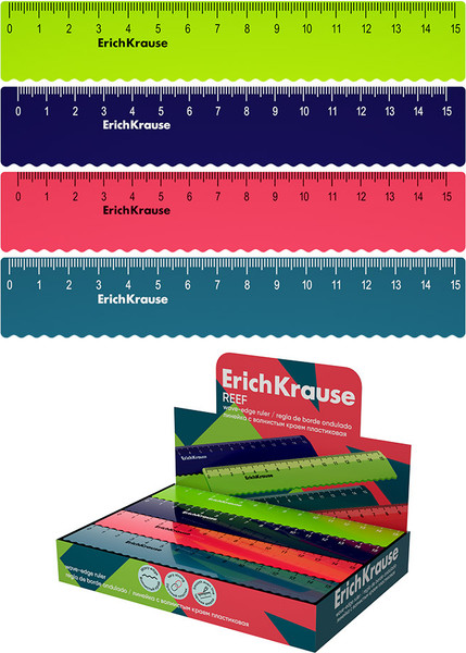 Изображение товара Линейка Erich Krause Reef / 61760 (в ассортименте)