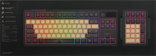 Изображение товара Клавиатура Дарк Проджект D87A + Numpad / DP-KD-87A-000101-GMS (черный)