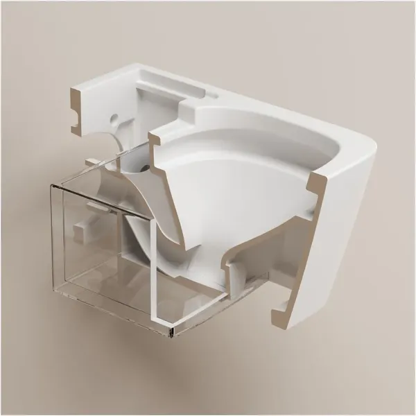 Изображение товара Унитаз подвесной с инсталляцией Abber Rechteck AC1215S-AC0101P2